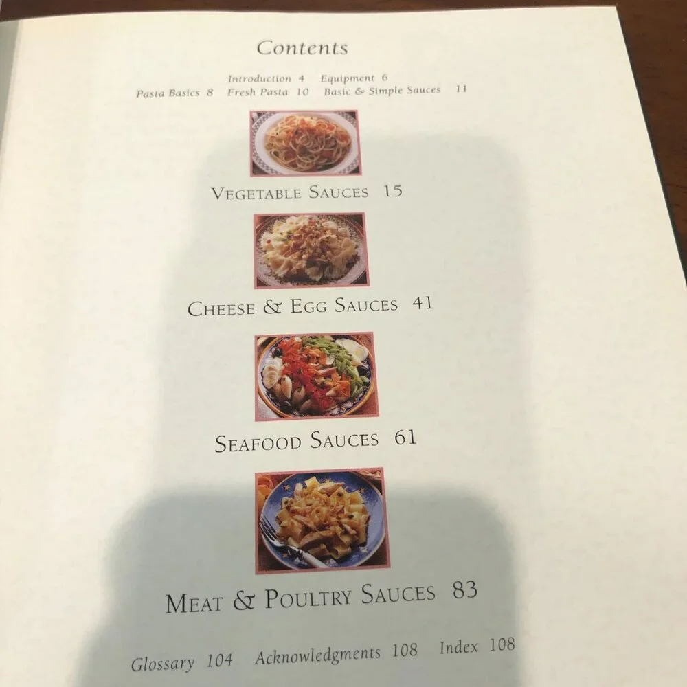 Williams Sonoma Pasta & Pasta Sauces Pre-Owned Vintage Cookbook Bundle o…